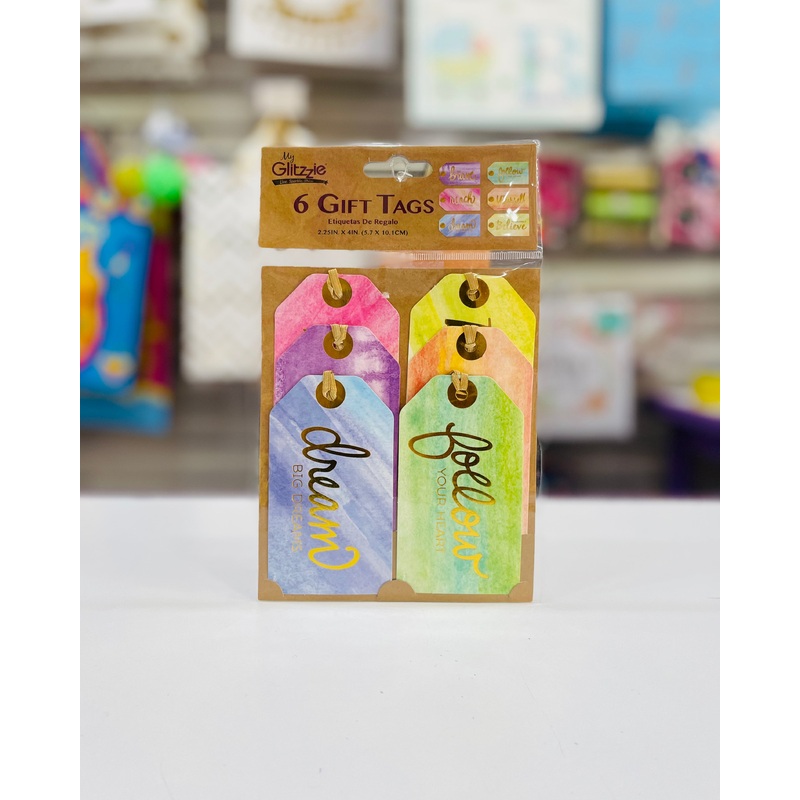 Gift Tags 6pc Hot Stamp 4sea-91078