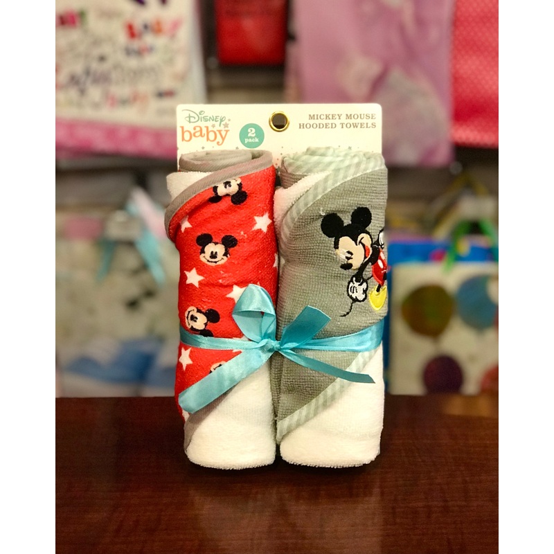 Hooded Towel 2pk Mickey 4sea-55536