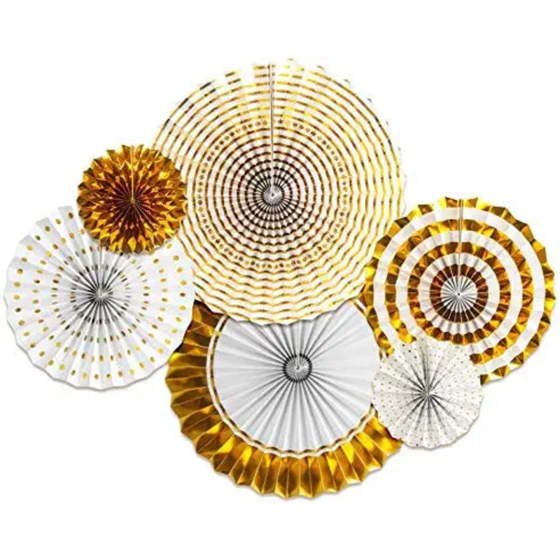 Party Paper Fans 8pcs FTS19621