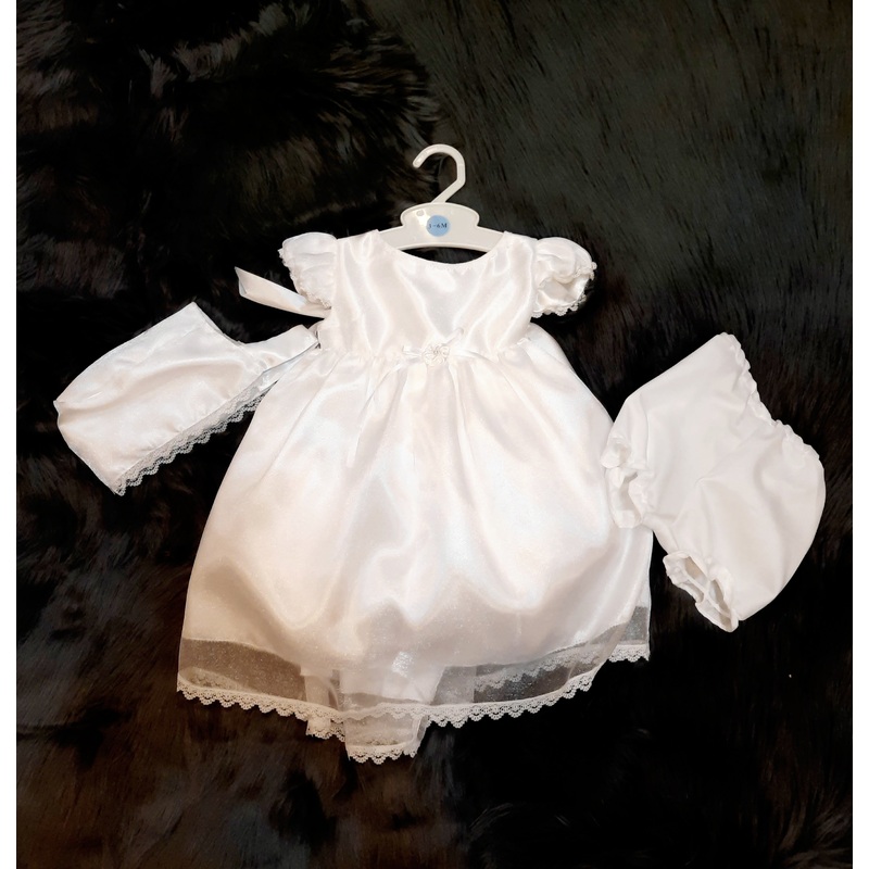 White Christening Formal w/Tutu SLH3-6