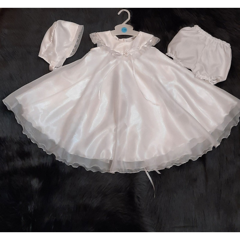 White Christening w/Thread Rib SLL3-6