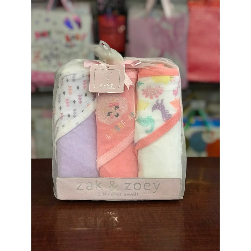 Hooded Towel 3pk Dino 4sea-74998