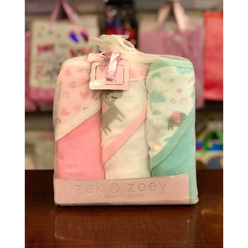Hooded Towel 3pk Elephant 4sea-74997