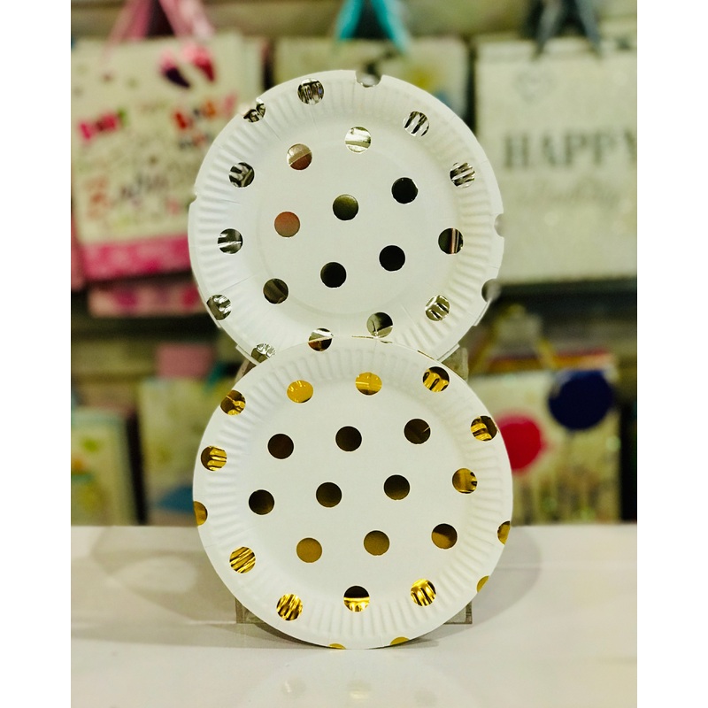 Party Plates-Dots 7 6pc FTS19728