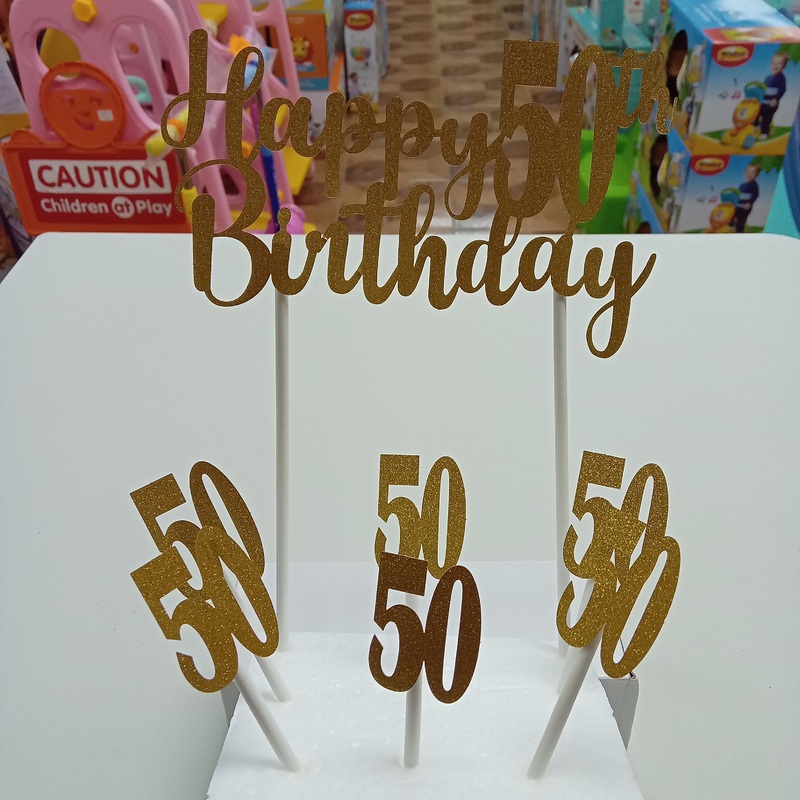Cake Topper 50th Birthday BPS53523-50