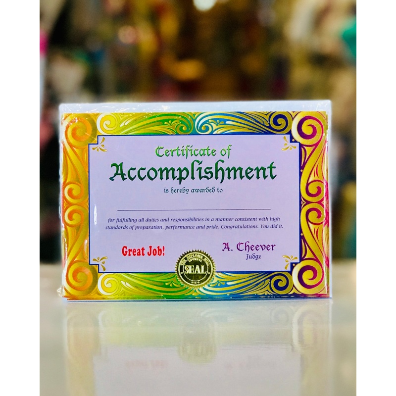 Certificate Star Accomplishment bpscg081