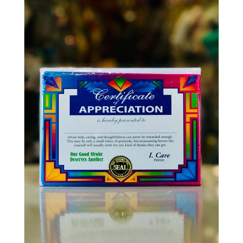 Certificate Star Appreciation bpscg086
