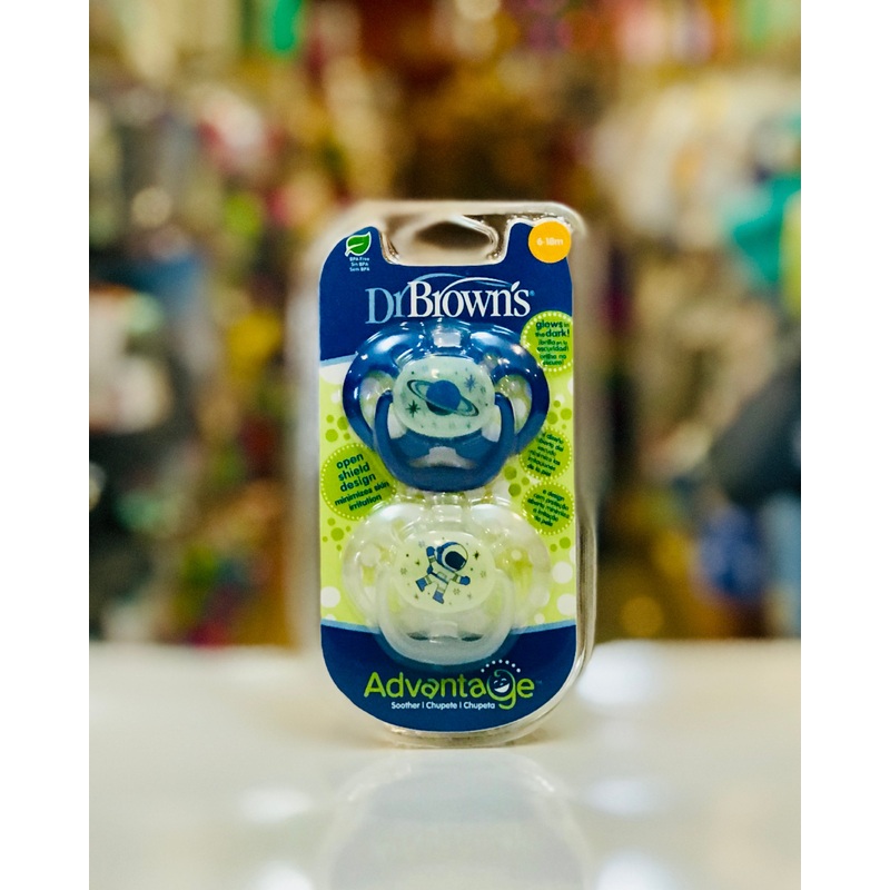 DB Pacifier GID 2pk 6-18m B/G PA22004