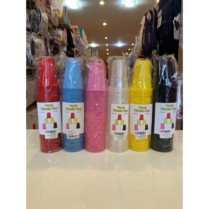 Party Cups Plain 50pc  FTS19707