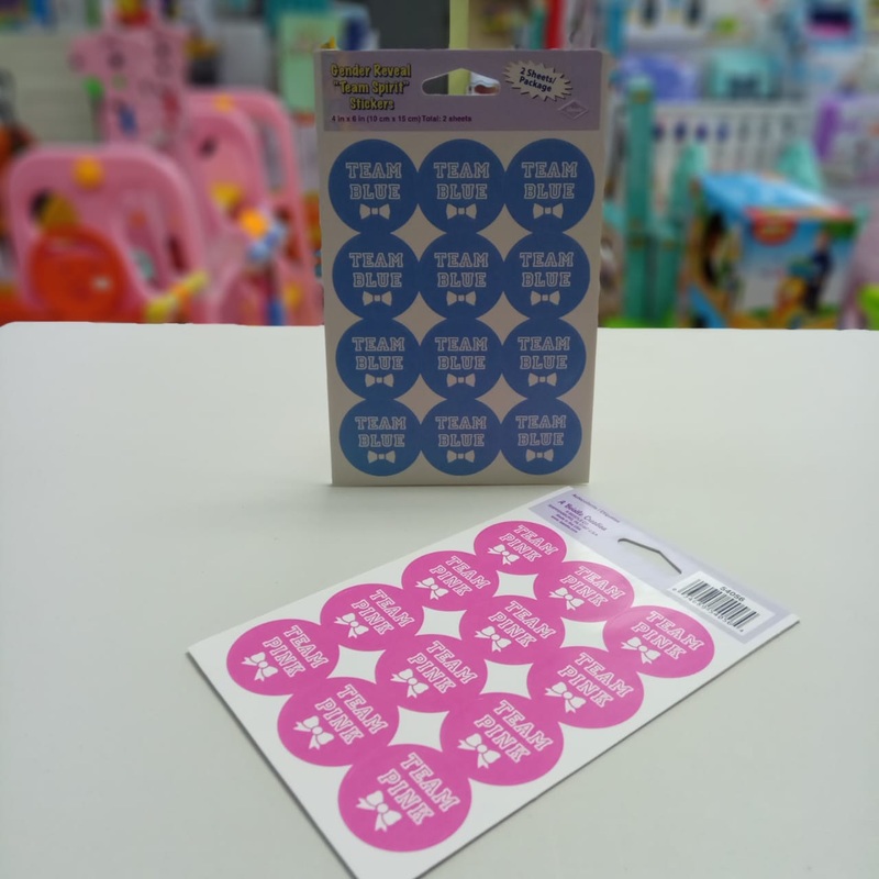 Stickers Team Pink/Blue 2 Sheet bps54056