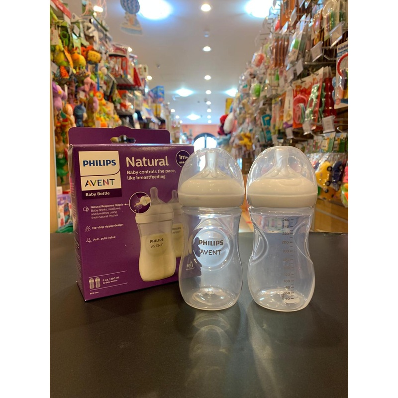 Avent Natural Bottle 9oz 2pk AV903/02