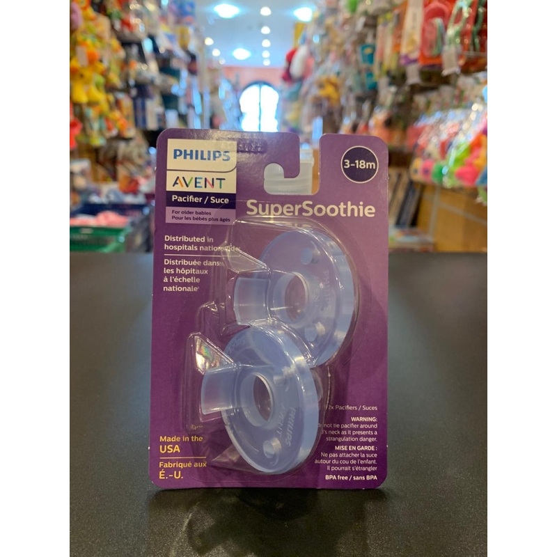 Avent Soothie 3-18m Blue 2pk