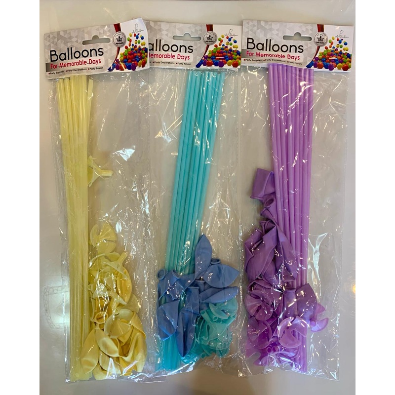Balloon On Stick 10pc FTS19847