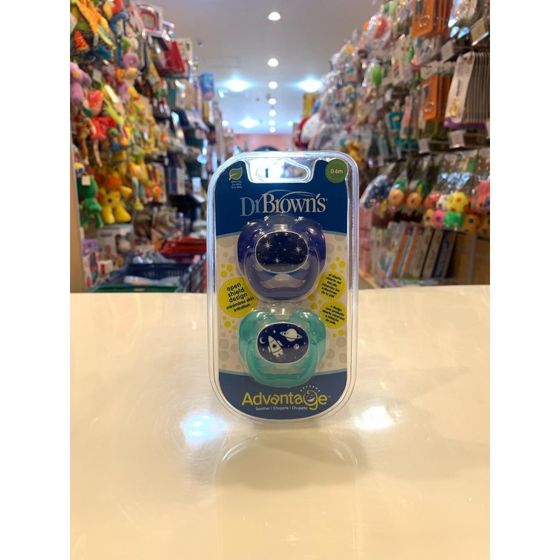 DB Pacifier/Glow 2pk 0-6m PA12004