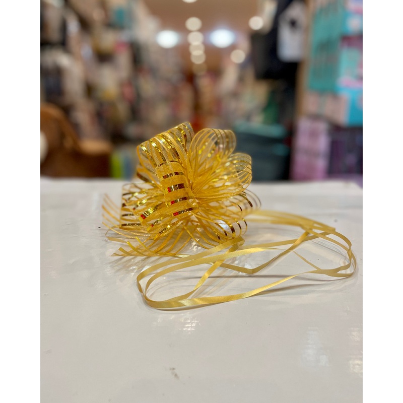 Pullstring Gift Bow Gold FTS32484