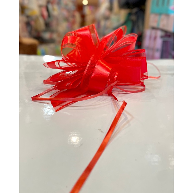 Pullstring Gift Bow Red  FTS32485