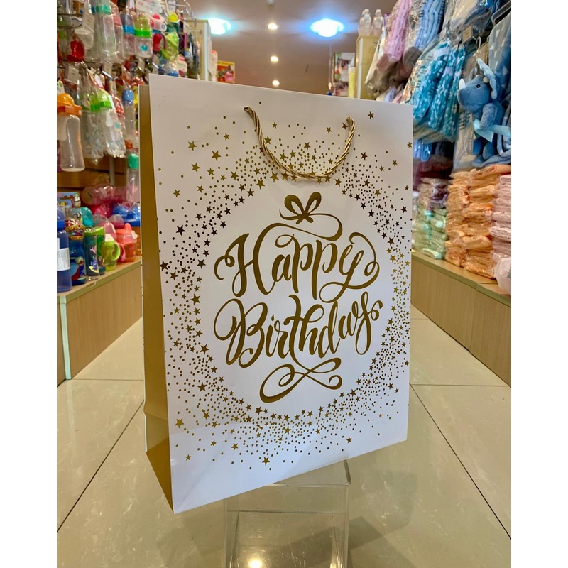 Gift Bag Happy Birthday 16*12 fts32711