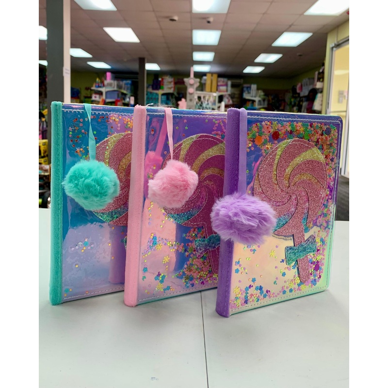 Note Book Lollipop w/Sequence fts13617