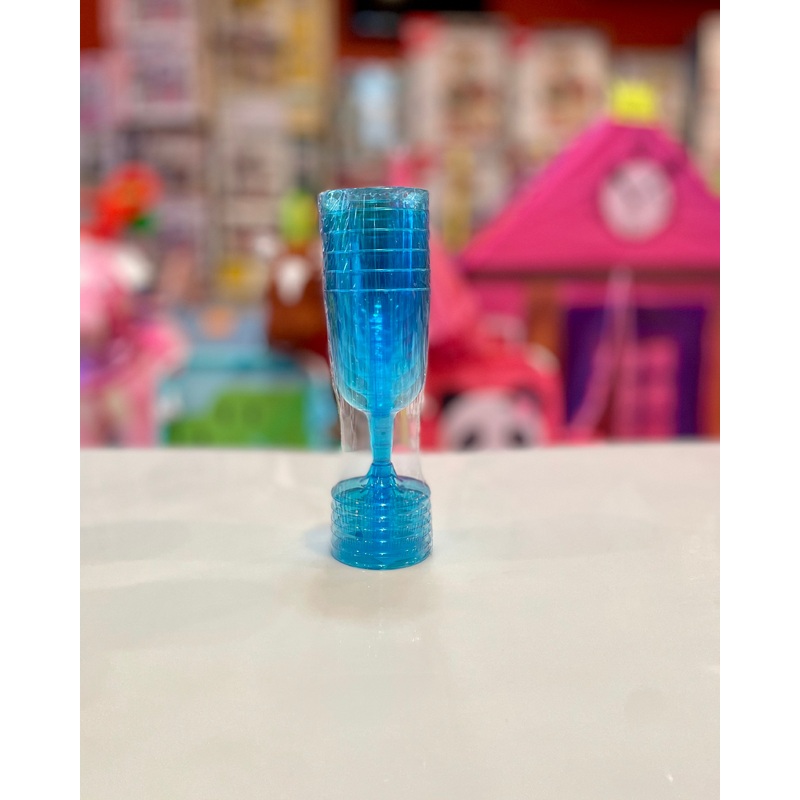 Party Wine Glass Blue 6pc