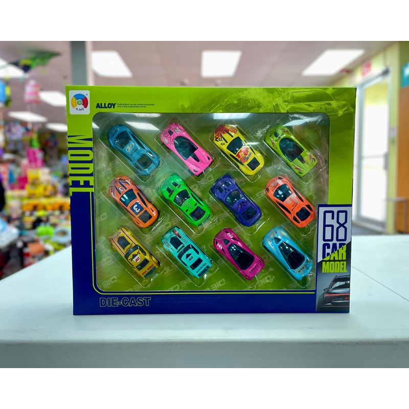 Toy Colourful Cars 12pc FTOY2024110