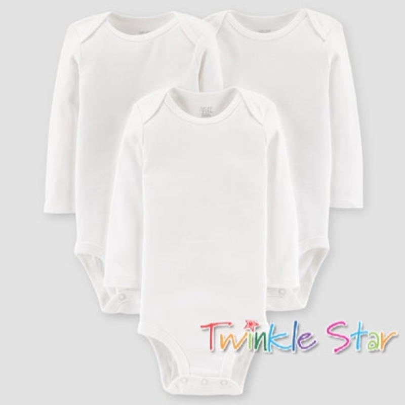Baby Onesie Long Sleeve 3pk 9M FTS40307-9m