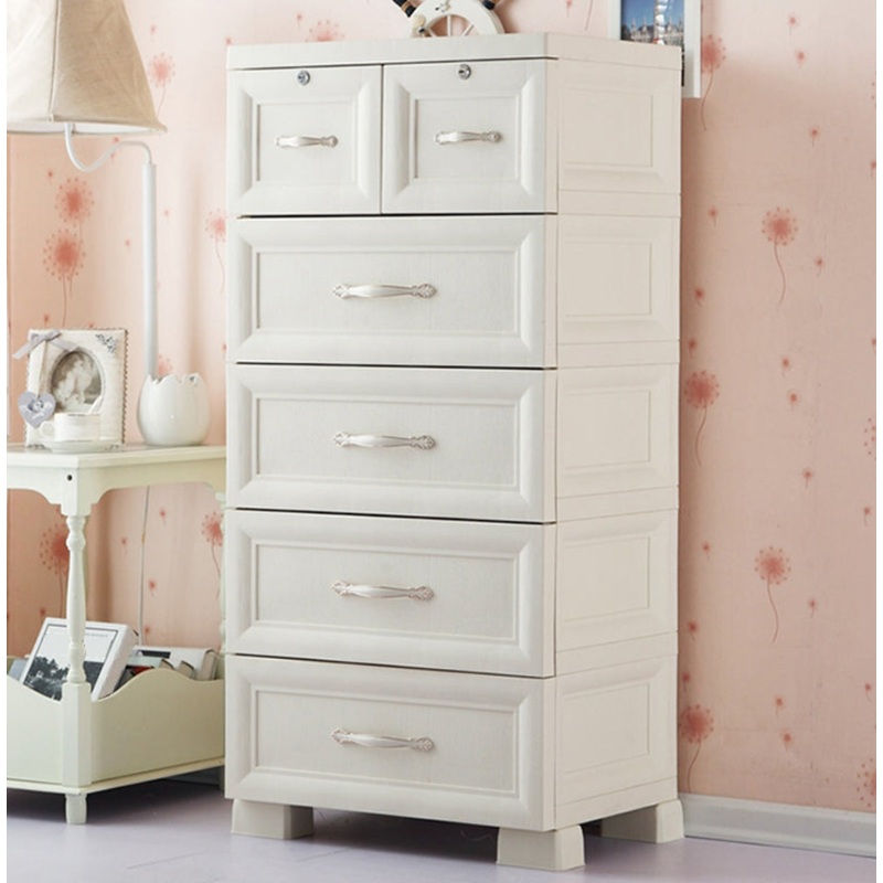 White 5 Drawers fts27990