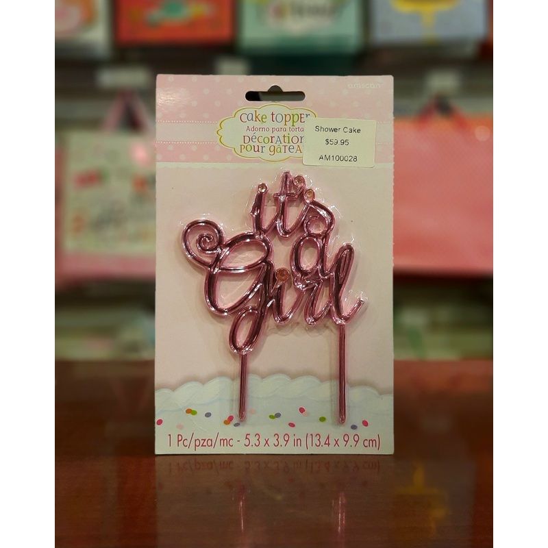 Shower Cake Topper Girl