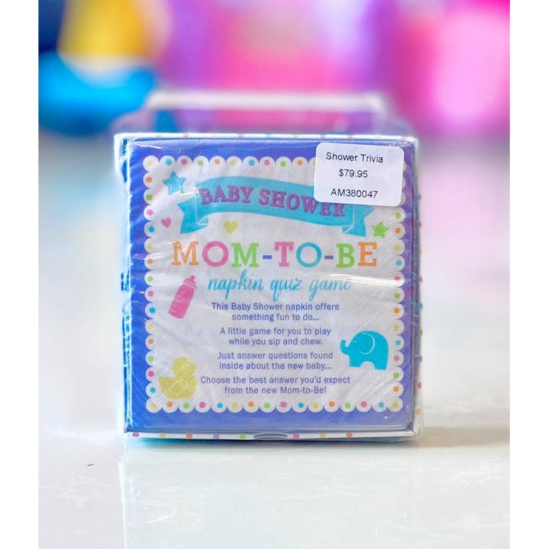 Shower Game Trivia Napkins 40c AM380047