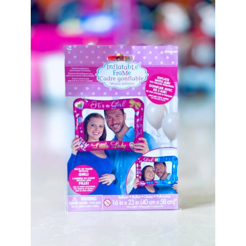 Shower Gender Reveal Frame Gir
