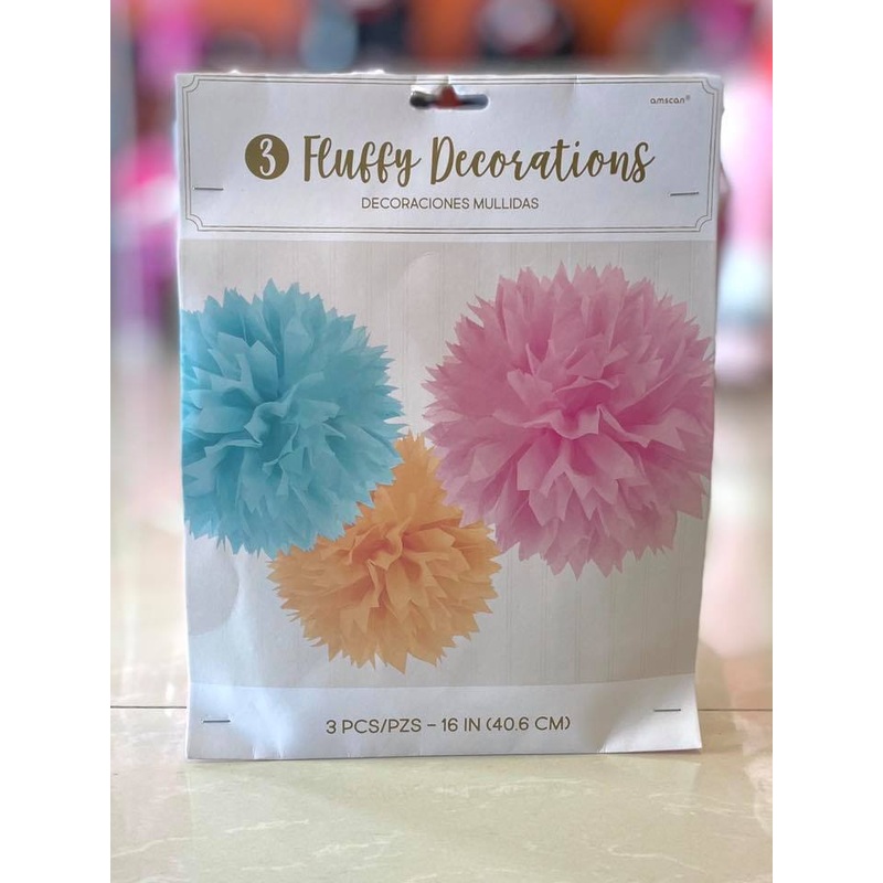 Party Fluff Tissue Pastel Deco