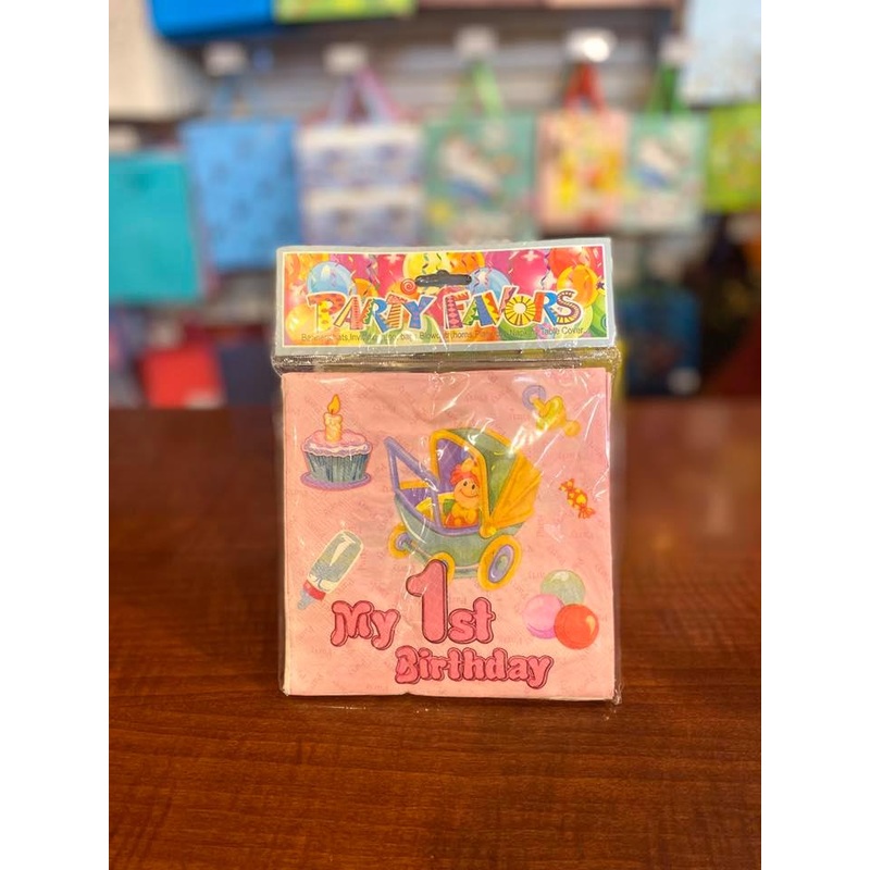 Party Napkins 1st Bday 20pc