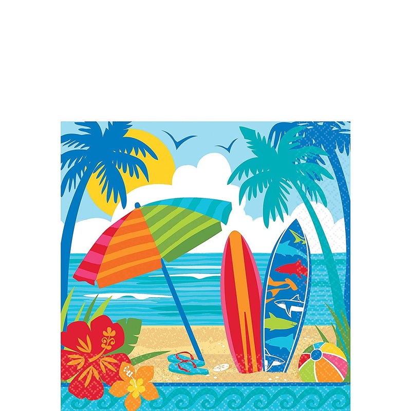 Party Sun & Surf Napkin 36ct
