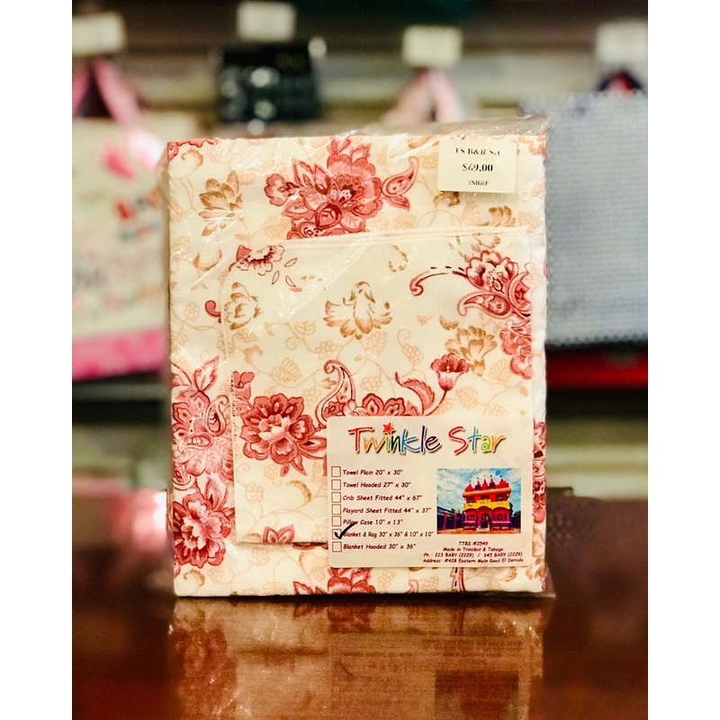 TS Blanket Set Flannel 30×36 TSBRF