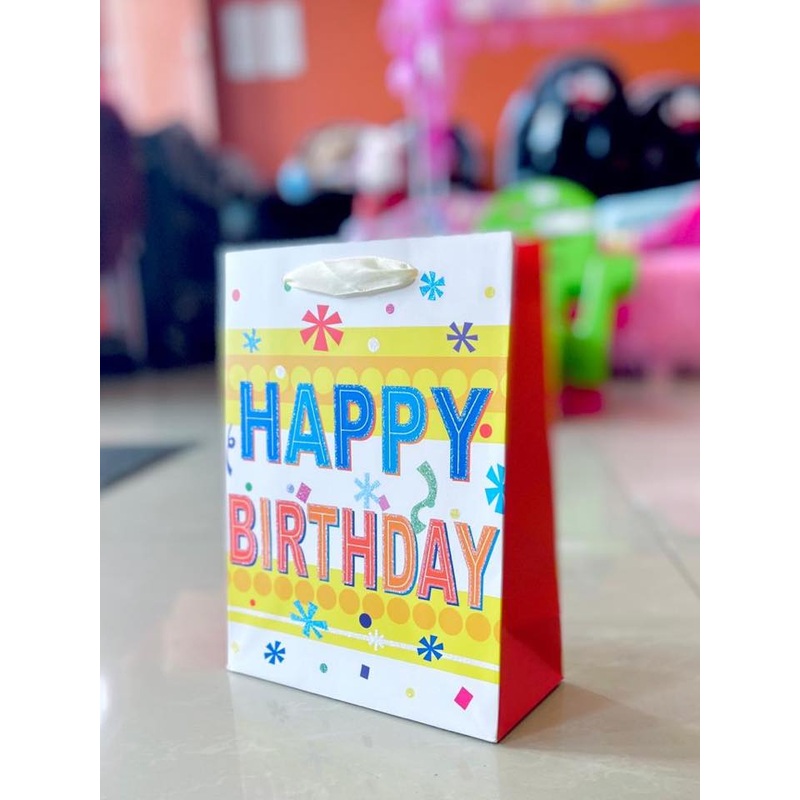 Gift Bag H/Bday Stars 7×9 fts11661