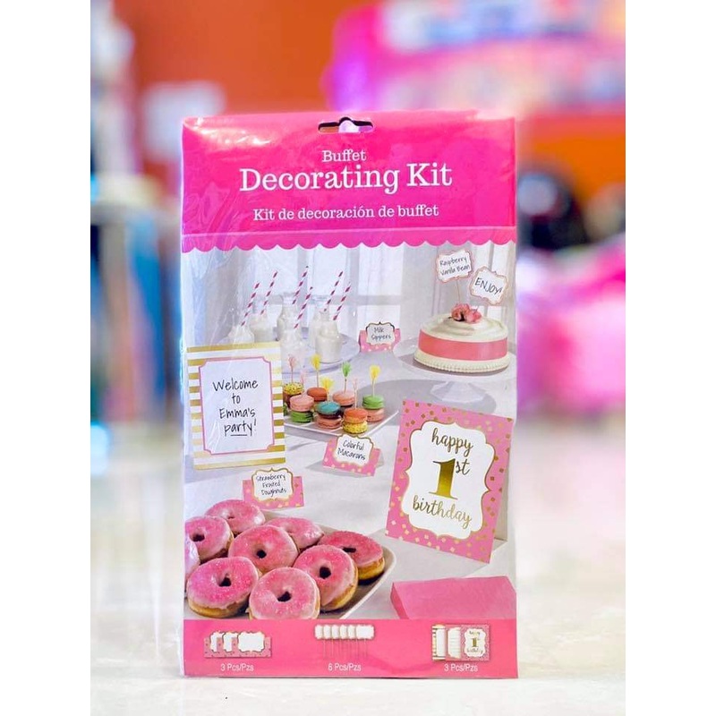 Ist Bday Deco Kit Pink