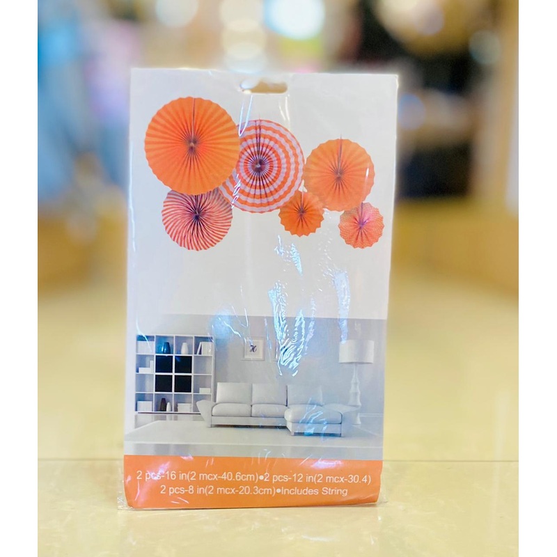Party Deco Fans 6pc