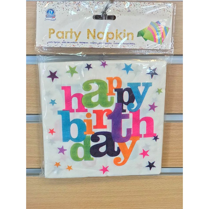 Party Napkins Happy Birthday