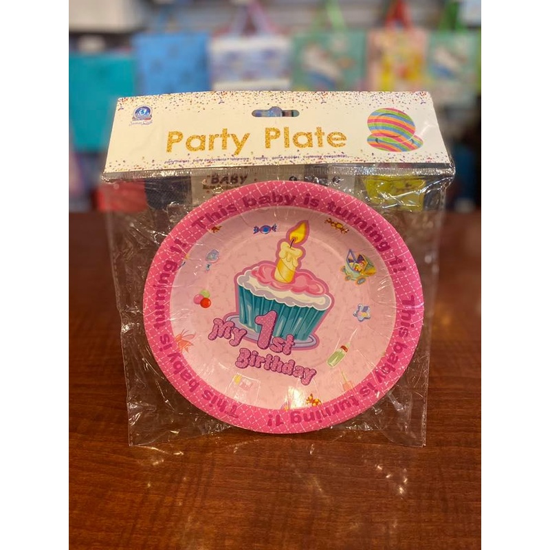 Party Tea Plates My 1st Bday FTS19185