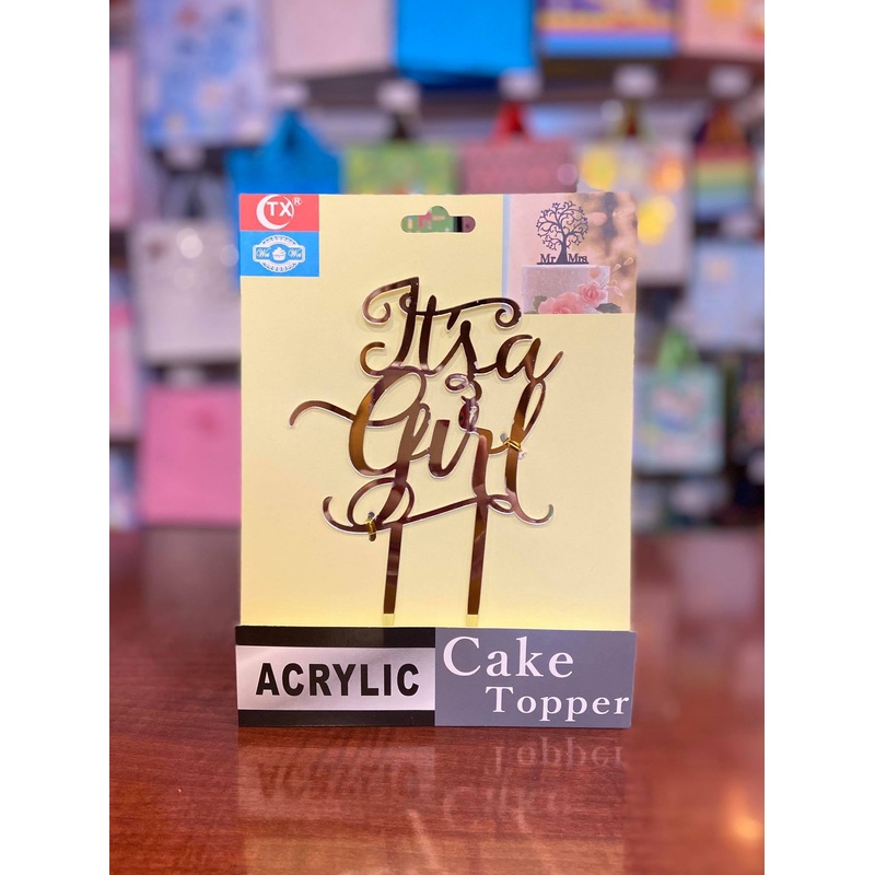 Shower Cake Topper It’s A Girl FTS19882