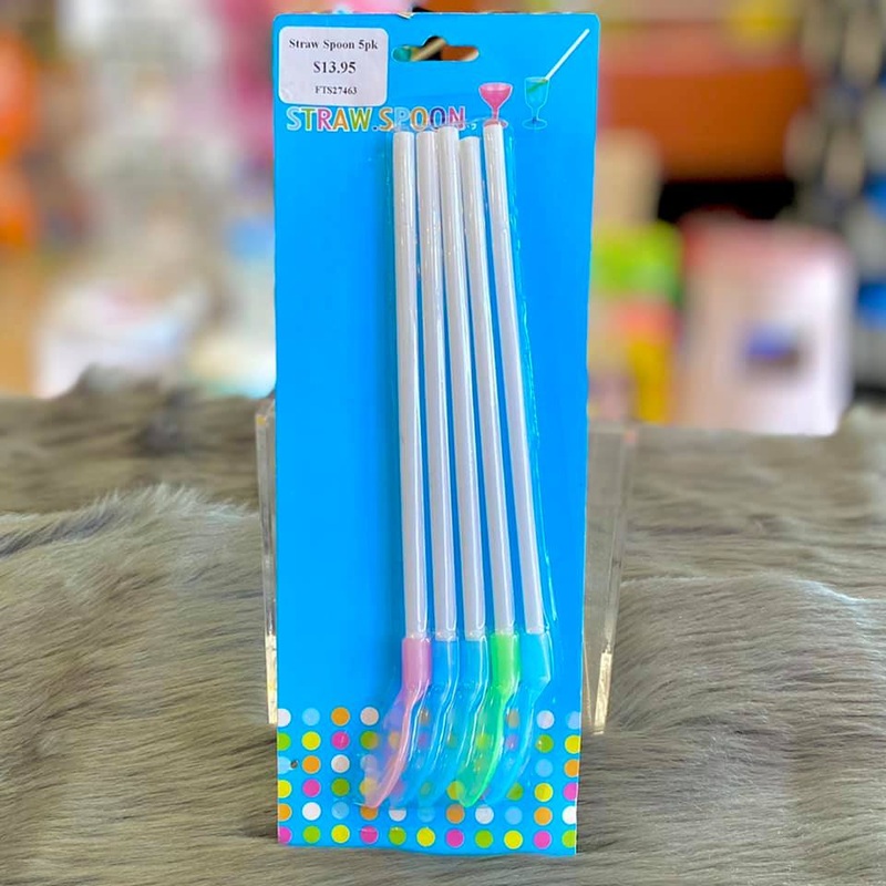 Straw Spoon 5pk