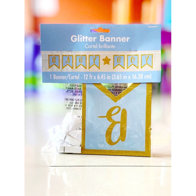 Shower Banner-Boy Letter
