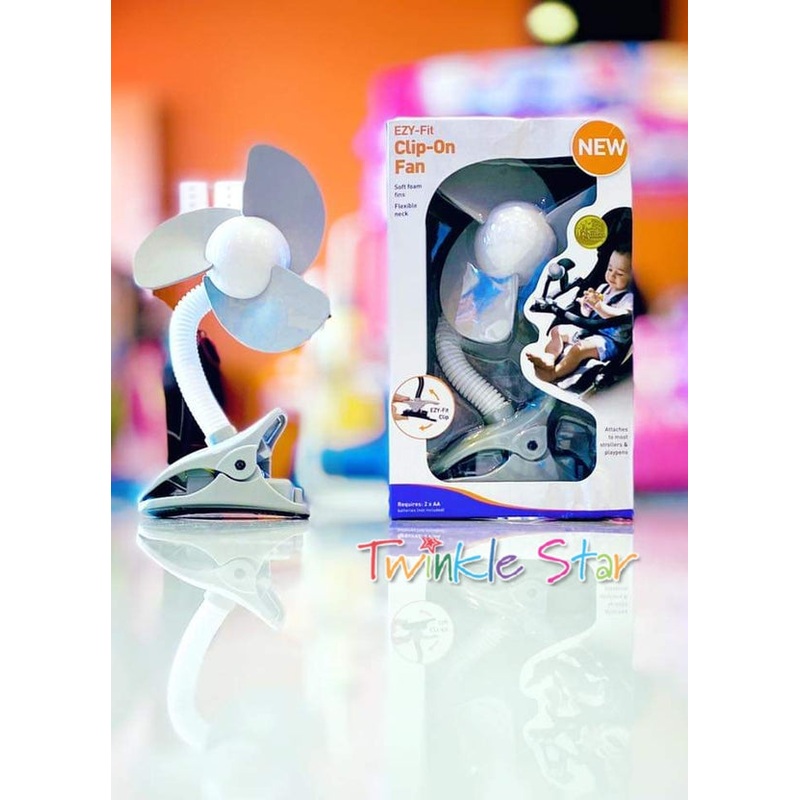 Stroller Fan-Grey/Wht DL2281