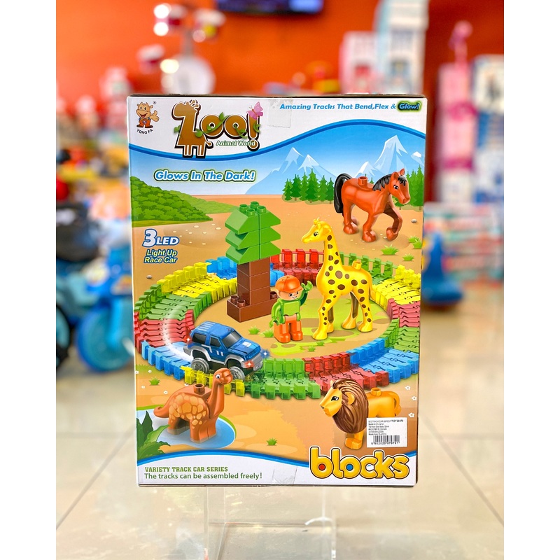 Toy Blocks Zoo Animal World