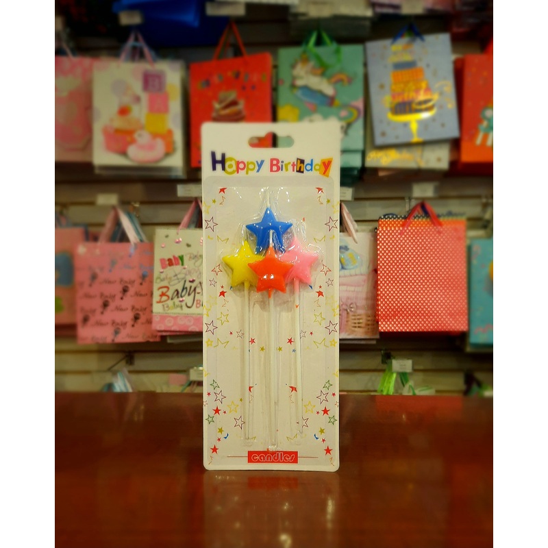 Party Candle Star 4pc