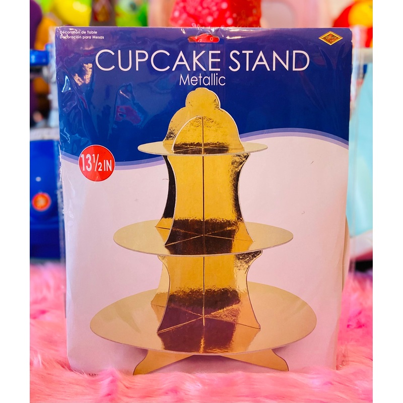 Party Cupcake Stand-Metallic BPS59990-GD