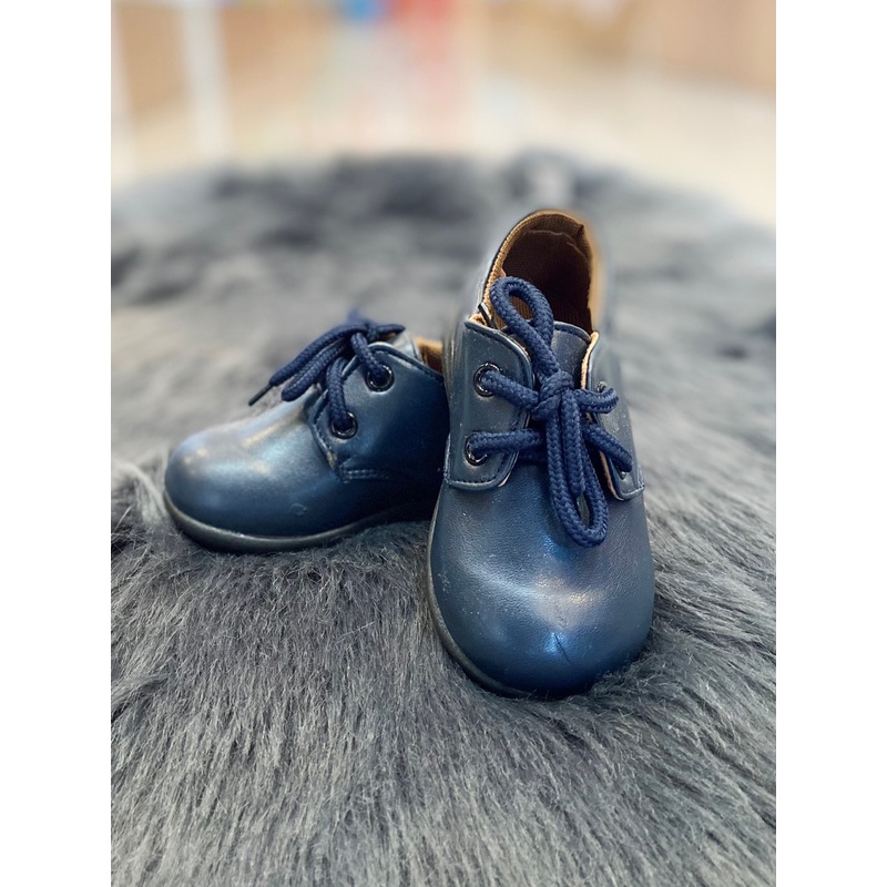 Shoe-Nubuck w/Lace Navy 2-6 Luna9000NV