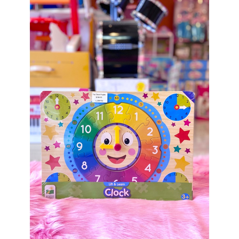 Toy Clock Puzzle Lift & Learn LJ286753