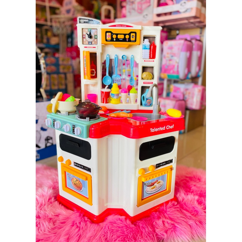 Toy Kitchen Cream & Red Ftoy2021076