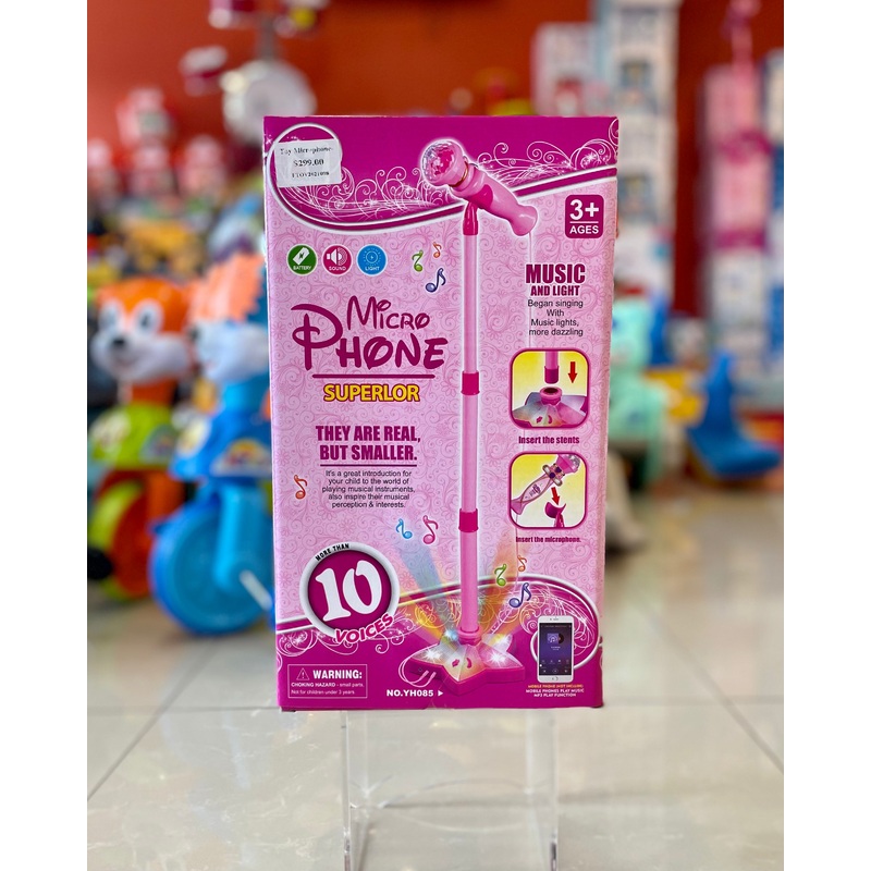 Toy Microphone-Pink Ftoy2021098