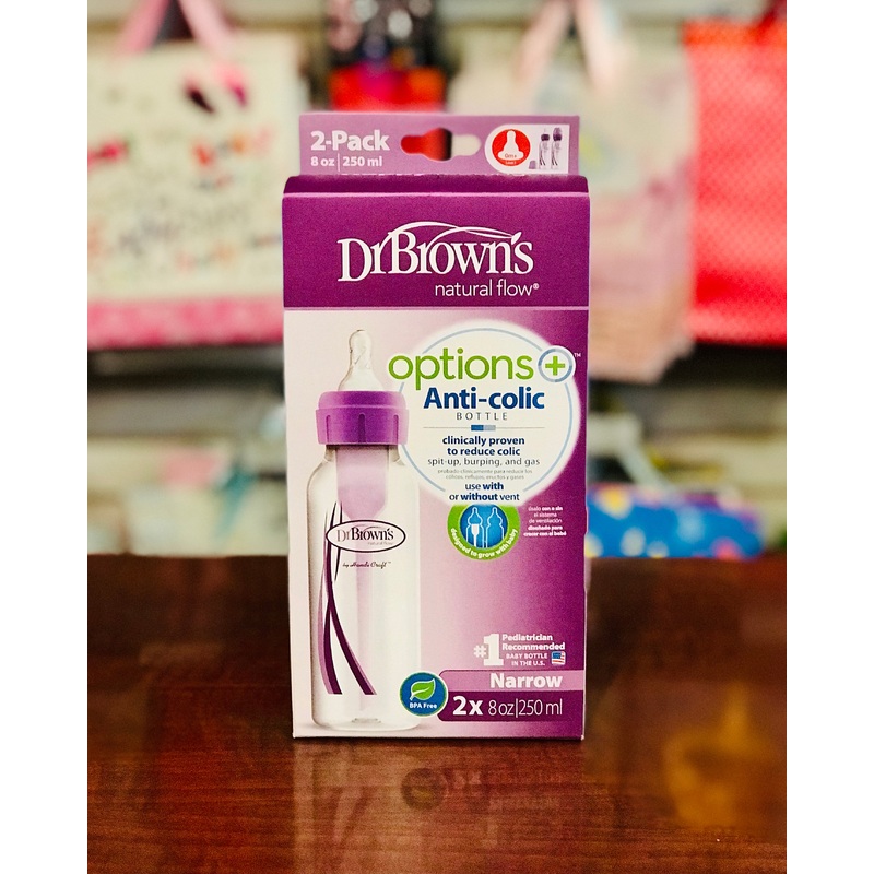 DB Options Narrow 8oz 2Pk Purple sb82505